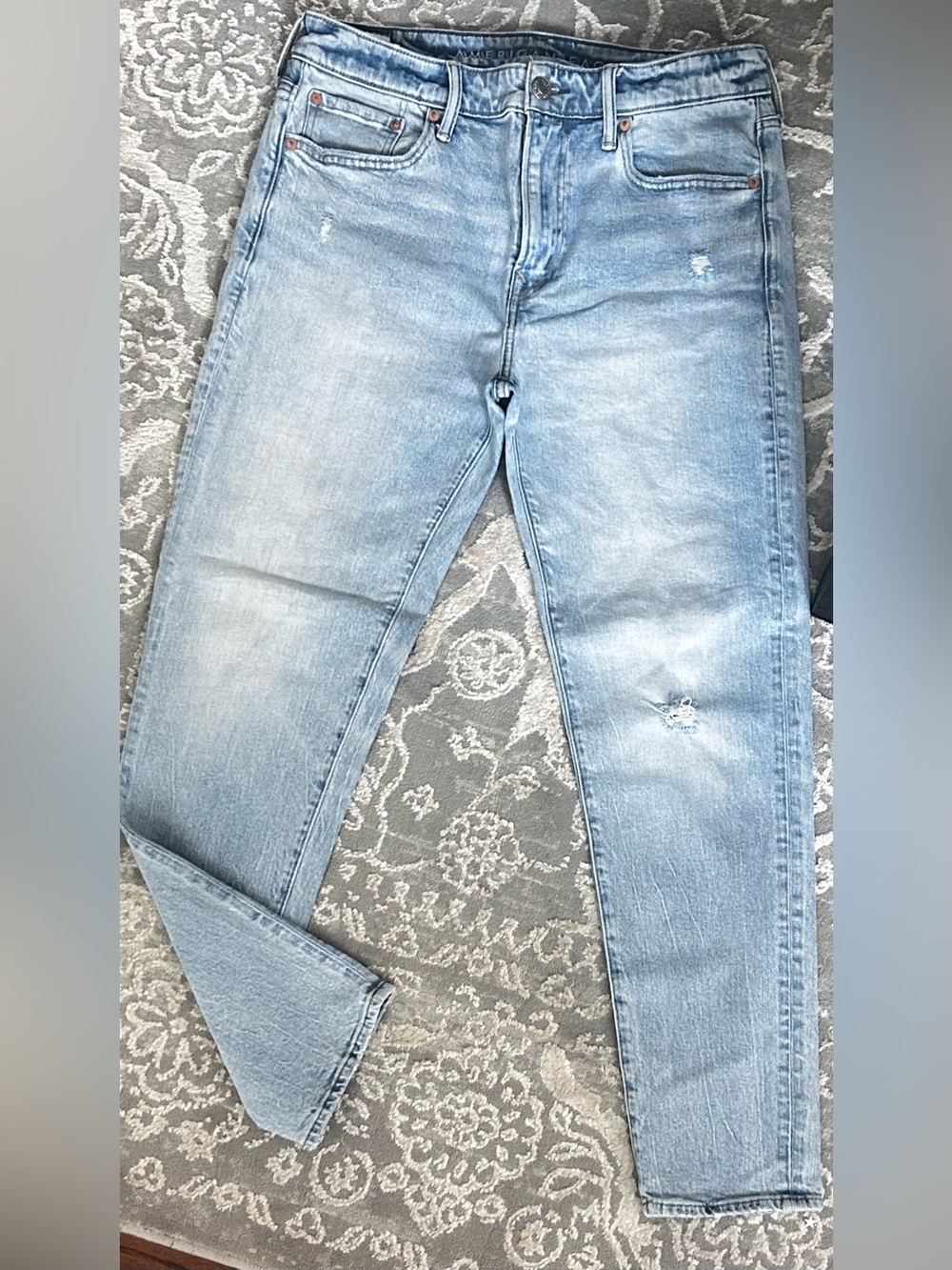 American Age Light Blue Straight Men's Jeans